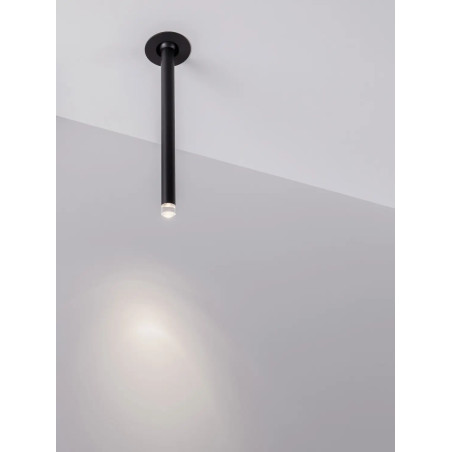 Lampa sufitowa podtynkowa - regulowana Sotto 5cm H24cm LED 3000K 25° czarna