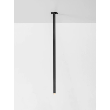 Lampa sufitowa podtynkowa - regulowana Sotto 5cm H64cm LED 3000K 25° czarna