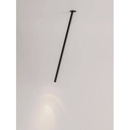 Lampa sufitowa podtynkowa - regulowana Sotto 5cm H64cm LED 3000K 25° czarna