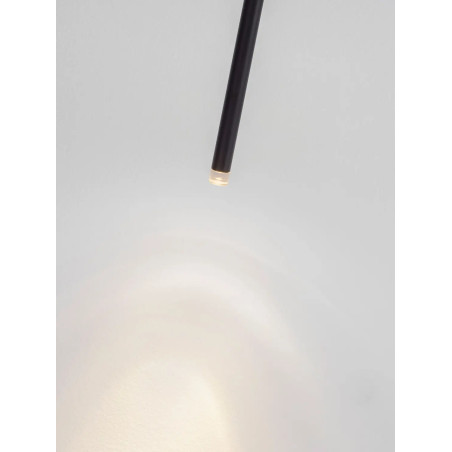 Lampa sufitowa podtynkowa - regulowana Sotto 5cm H64cm LED 3000K 25° czarna