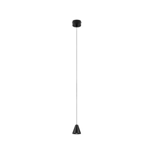 Lampa wisząca stożek - punktowa Noop LED 3000K 6cm czarna