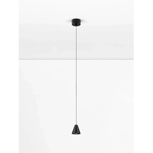 Lampa wisząca stożek - punktowa Noop LED 3000K 6cm czarna