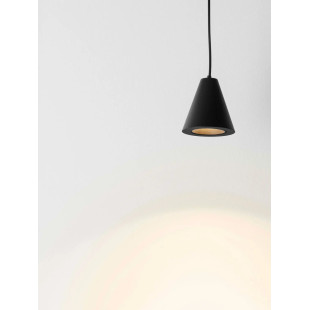 Lampa wisząca stożek - punktowa Noop LED 3000K 6cm czarna