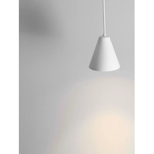 Lampa wisząca stożek - punktowa Noop LED 3000K 6cm biała
