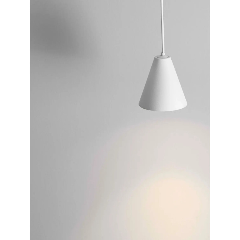 Lampa wisząca stożek - punktowa Noop LED 3000K 6cm biała