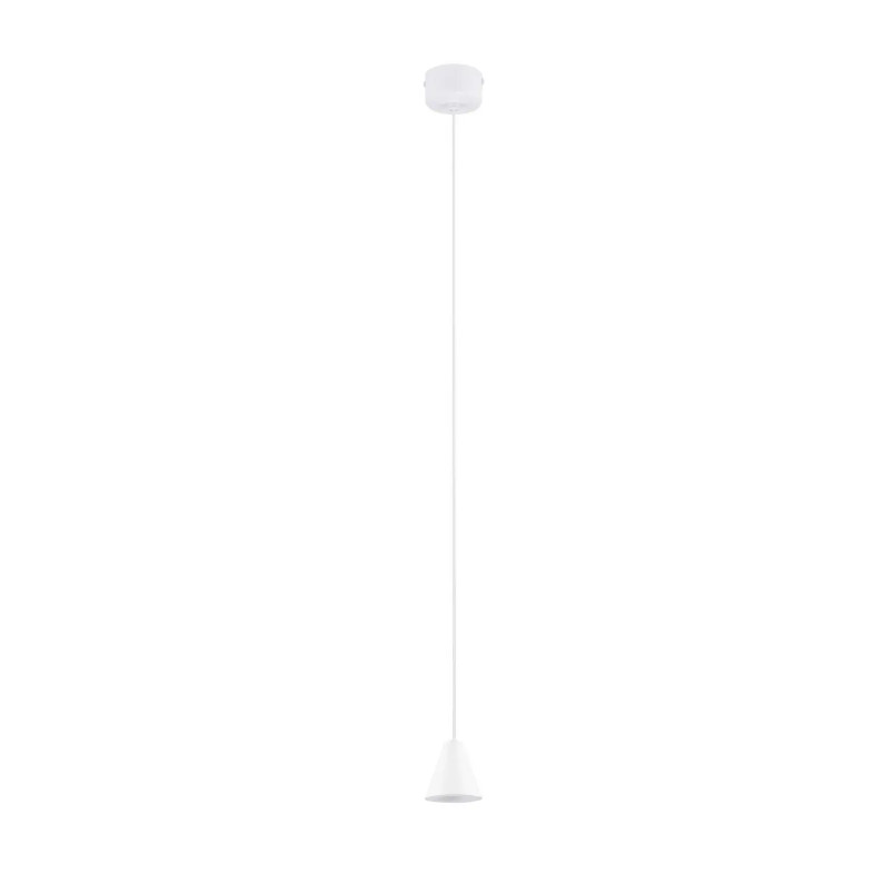 Lampa wisząca stożek - punktowa Noop LED 3000K 6cm biała