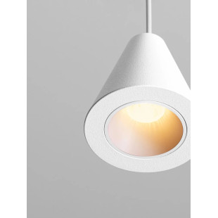 Lampa wisząca stożek - punktowa Noop LED 3000K 6cm biała