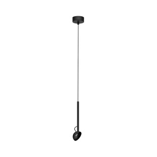 Lampa wisząca z małym kloszem - regulowana Tellio 8cm LED 3000K czarna
