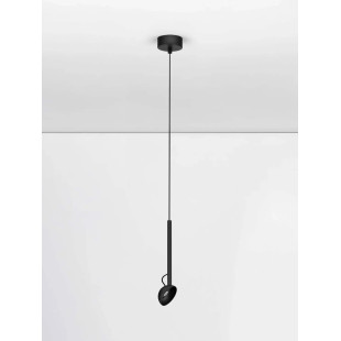 Lampa wisząca z małym kloszem - regulowana Tellio 8cm LED 3000K czarna
