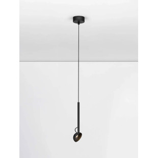 Lampa wisząca z małym kloszem - regulowana Tellio 8cm LED 3000K czarna