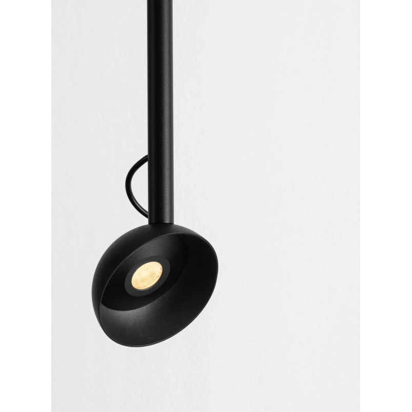 Lampa wisząca z małym kloszem - regulowana Tellio 8cm LED 3000K czarna