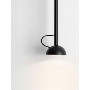 Lampa wisząca z małym kloszem - regulowana Tellio 8cm LED 3000K czarna