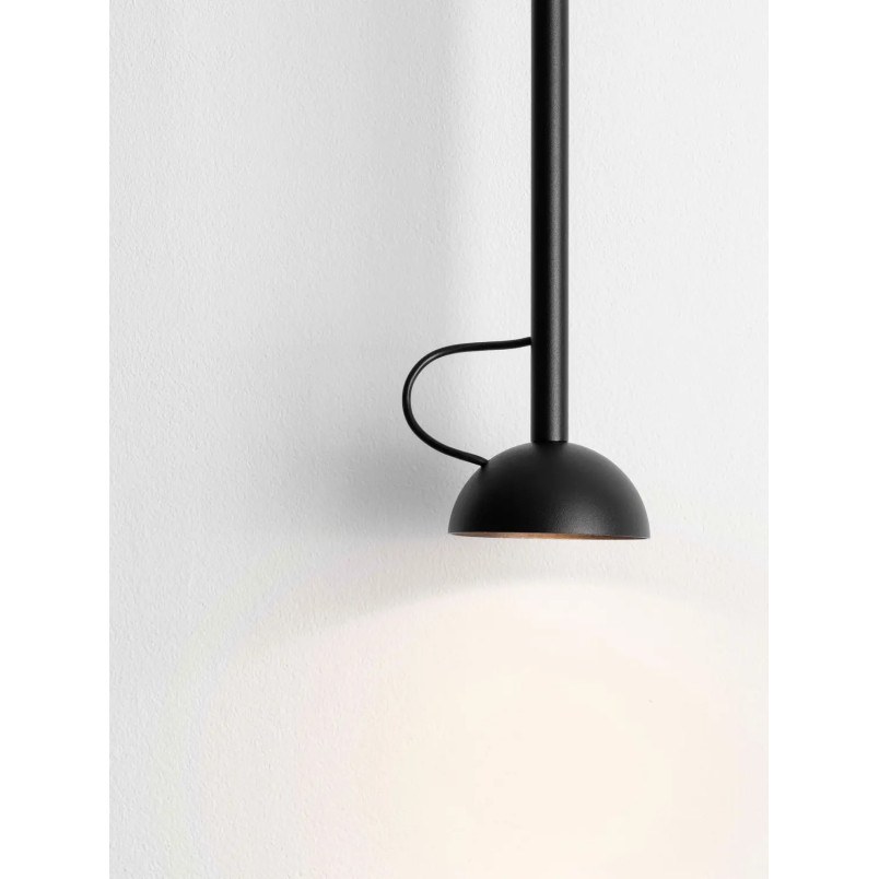 Lampa wisząca z małym kloszem - regulowana Tellio 8cm LED 3000K czarna