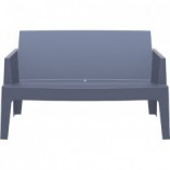 Sofa ogrodowa dwuosobowa Box | Siesta Exclusive - Szara