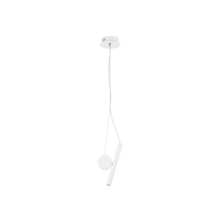 Lampa wisząca punktowa - tuba z dekoracyjnym elementem Meru 2,5cm LED 3000K biała