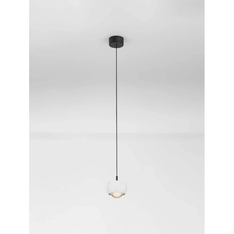 Lampa wisząca punktowa nowoczesna Gano LED 3000K 9,6cm biała