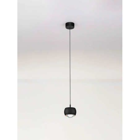 Lampa wisząca punktowa nowoczesna Gano LED 3000K 9,6cm czarna