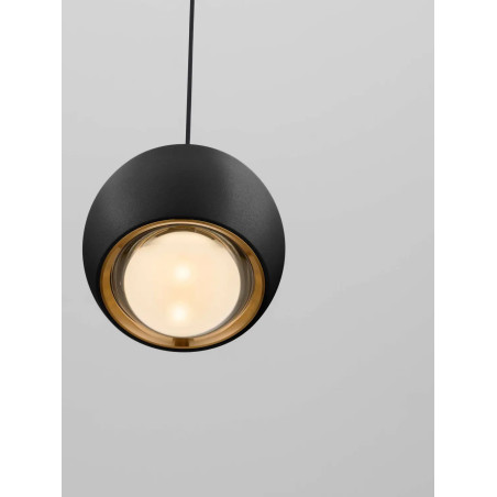 Lampa wisząca punktowa nowoczesna Gano LED 3000K 9,6cm czarna
