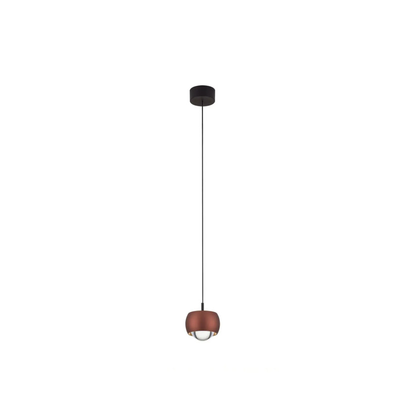 Lampa wisząca punktowa nowoczesna Gano LED 3000K 9,6cm kawowa