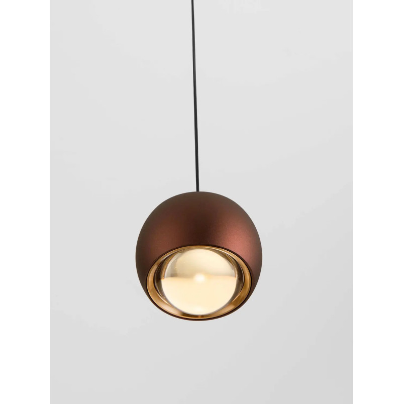 Lampa wisząca punktowa nowoczesna Gano LED 3000K 9,6cm kawowa