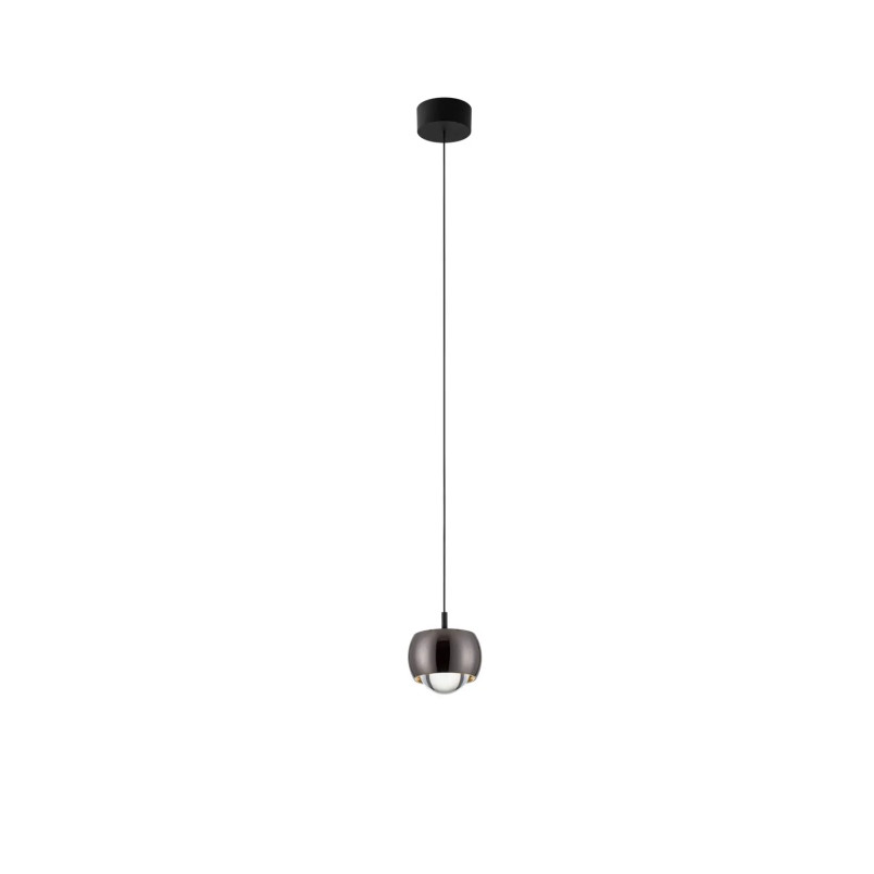 Lampa wisząca punktowa nowoczesna Gano LED 3000K 9,6cm czarny chrom