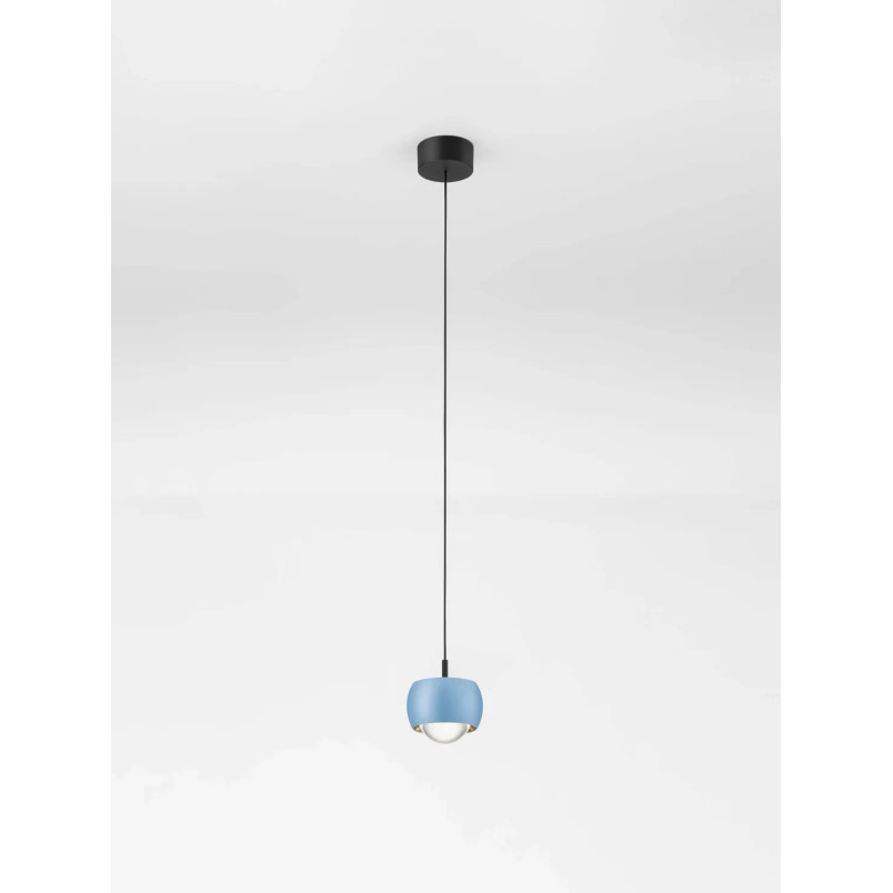 Lampa wisząca punktowa nowoczesna Gano LED 3000K 9,6cm niebieska