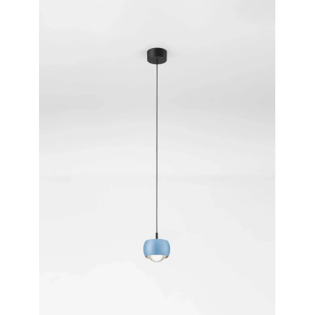 Lampa wisząca punktowa nowoczesna Gano LED 3000K 9,6cm niebieska