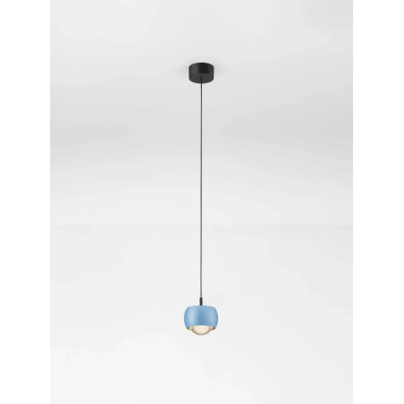 Lampa wisząca punktowa nowoczesna Gano LED 3000K 9,6cm niebieska