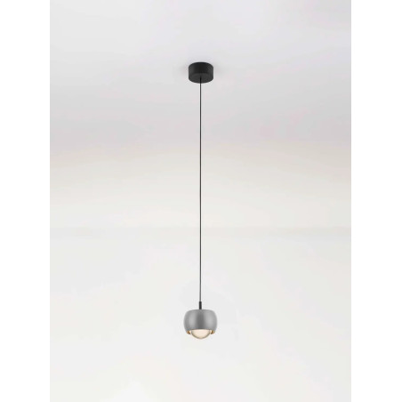 Lampa wisząca punktowa nowoczesna Gano LED 3000K 9,6cm szara