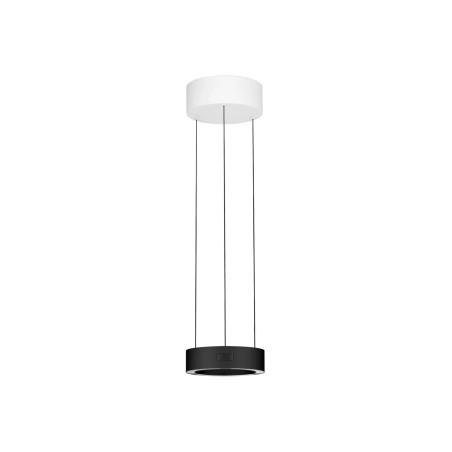 Lampa wisząca okrągła z dotykowym ściemniaczem Timon 20cm LED 3000K czarno-biała