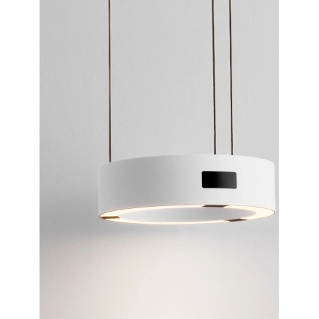 Lampa wisząca okrągła z dotykowym ściemniaczem Timon 20cm LED 3000K biała