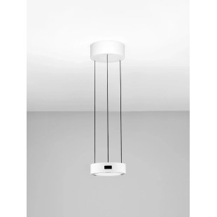 Lampa wisząca okrągła z dotykowym ściemniaczem Timon 20cm LED 3000K biała