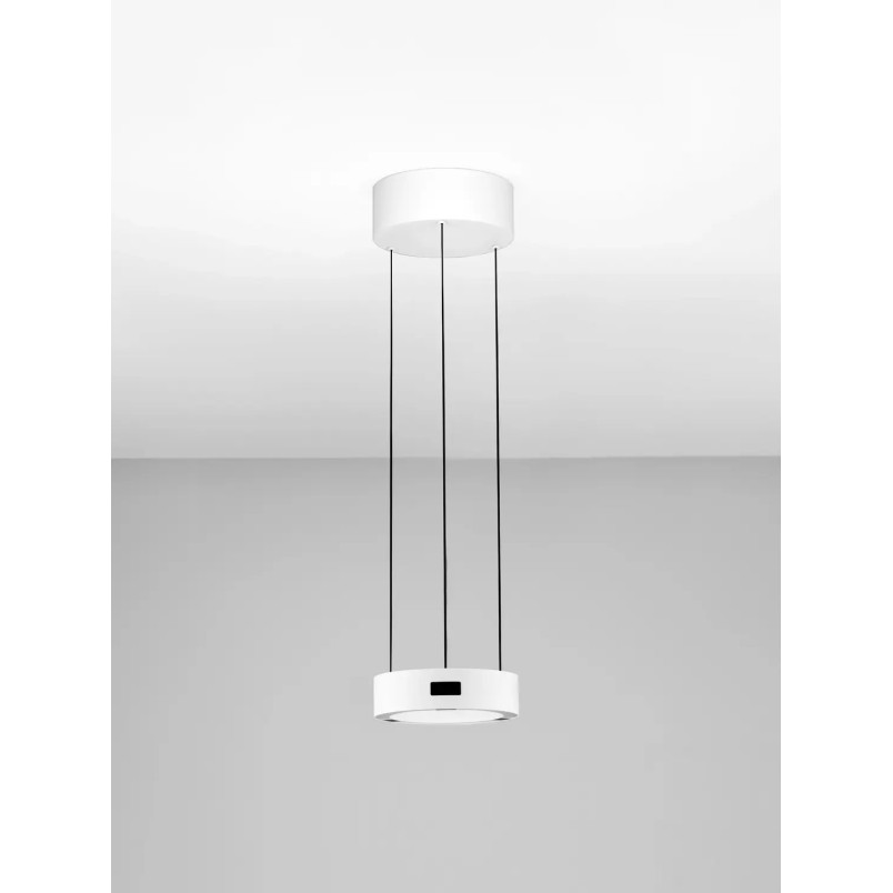 Lampa wisząca okrągła z dotykowym ściemniaczem Timon 20cm LED 3000K biała
