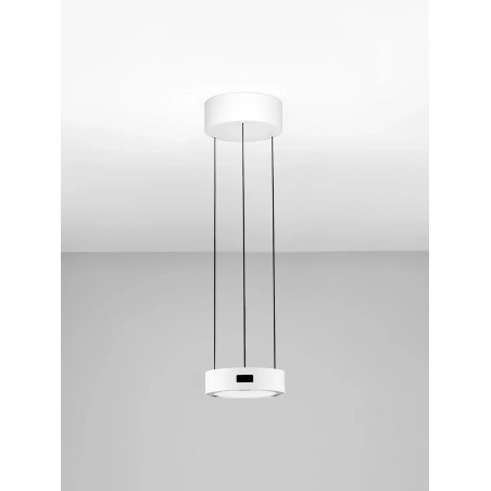 Lampa wisząca okrągła z dotykowym ściemniaczem Timon 20cm LED 3000K biała