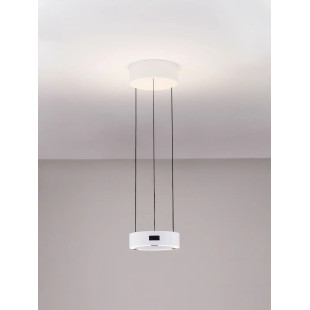 Lampa wisząca okrągła z dotykowym ściemniaczem Timon 20cm LED 3000K biała