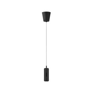 Lampa wisząca tuba z dotykowym ściemniaczem na kloszu Storm 7cm LED 3000K czarna