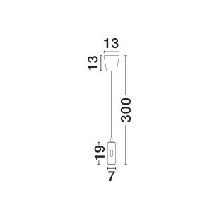 Lampa wisząca tuba z dotykowym ściemniaczem na kloszu Storm 7cm LED 3000K czarna