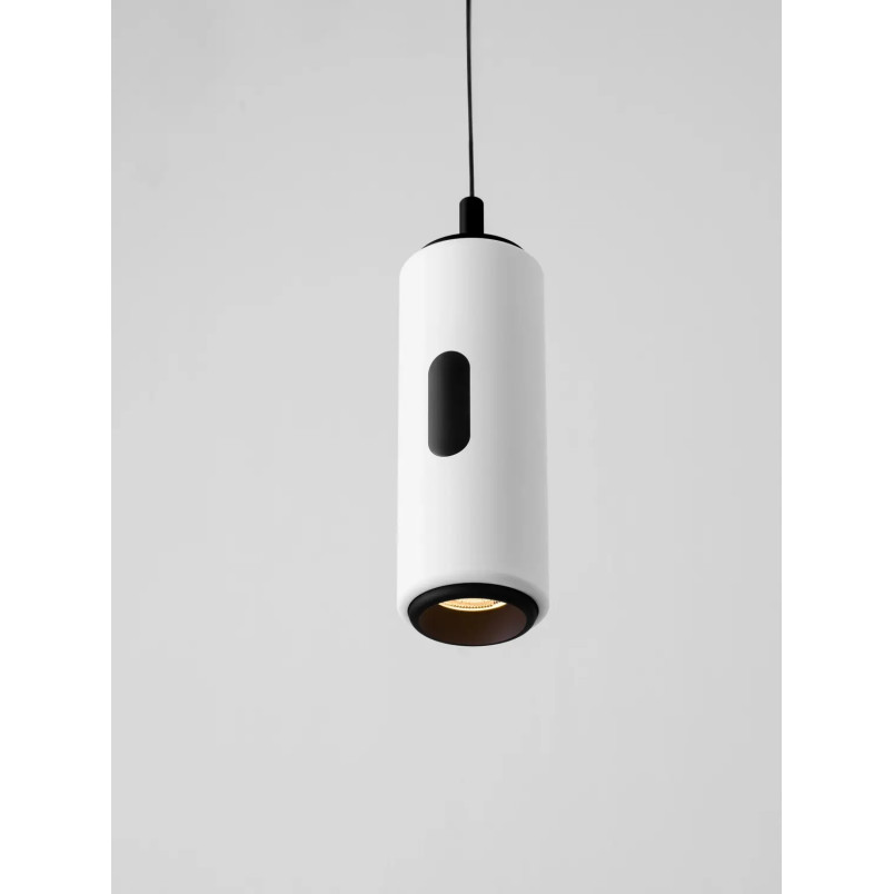 Lampa wisząca tuba z dotykowym ściemniaczem na kloszu Storm 7cm LED 3000K biała