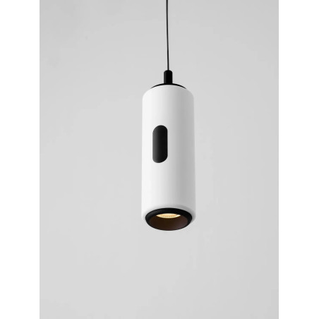 Lampa wisząca tuba z dotykowym ściemniaczem na kloszu Storm 7cm LED 3000K biała