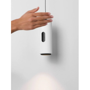 Lampa wisząca tuba z dotykowym ściemniaczem na kloszu Storm 7cm LED 3000K biała