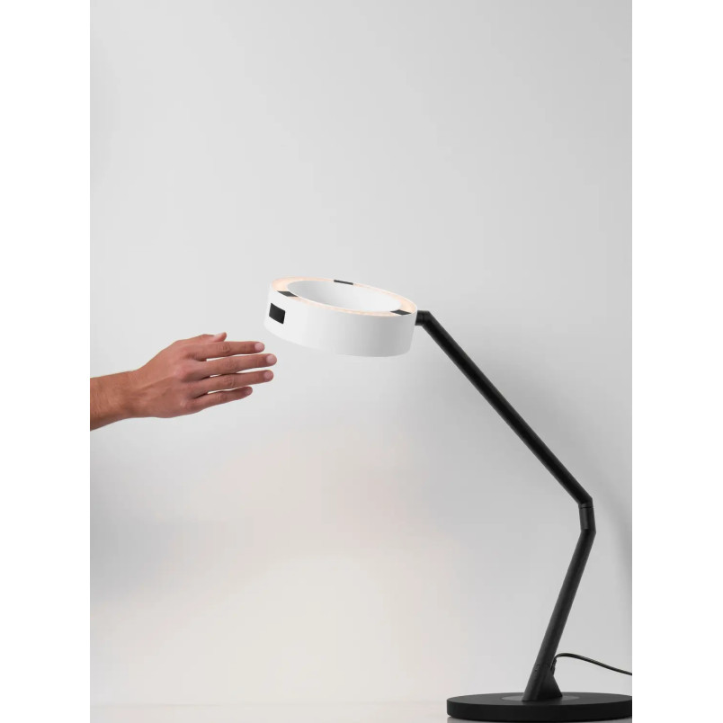 Lampa na biurko z dotykowym ściemniaczem Timon LED 3000K czarno-biała