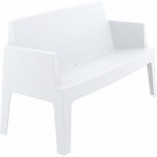 Sofa ogrodowa Box biała Siesta - Komfort i styl w Twoim ogrodzie