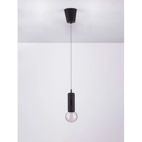 Lampa wisząca kula z dotykowym ściemniaczem Churros 12cm LED 3000K czarna
