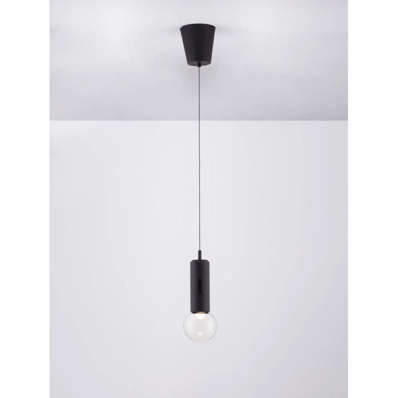 Lampa wisząca kula z dotykowym ściemniaczem Churros 12cm LED 3000K czarna