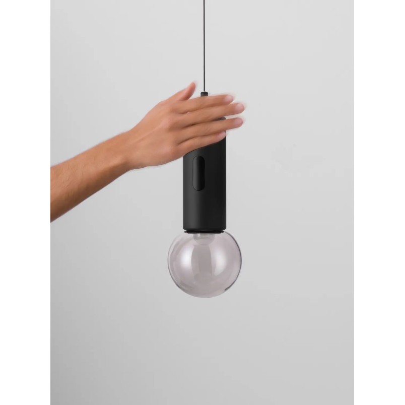 Lampa wisząca kula z dotykowym ściemniaczem Churros 12cm LED 3000K czarna