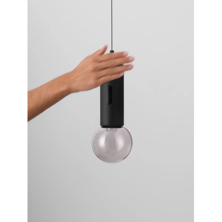 Lampa wisząca kula z dotykowym ściemniaczem Churros 12cm LED 3000K czarna