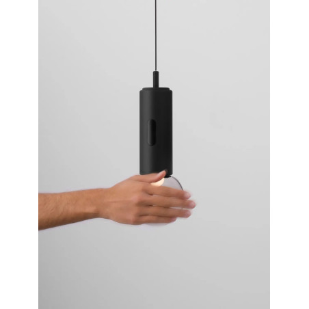 Lampa wisząca kula z dotykowym ściemniaczem Churros 12cm LED 3000K czarna