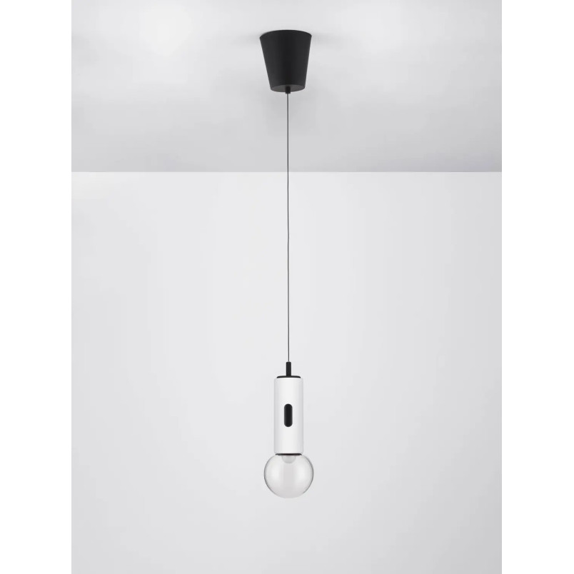 Lampa wisząca kula z dotykowym ściemniaczem Churros 12cm LED 3000K biała