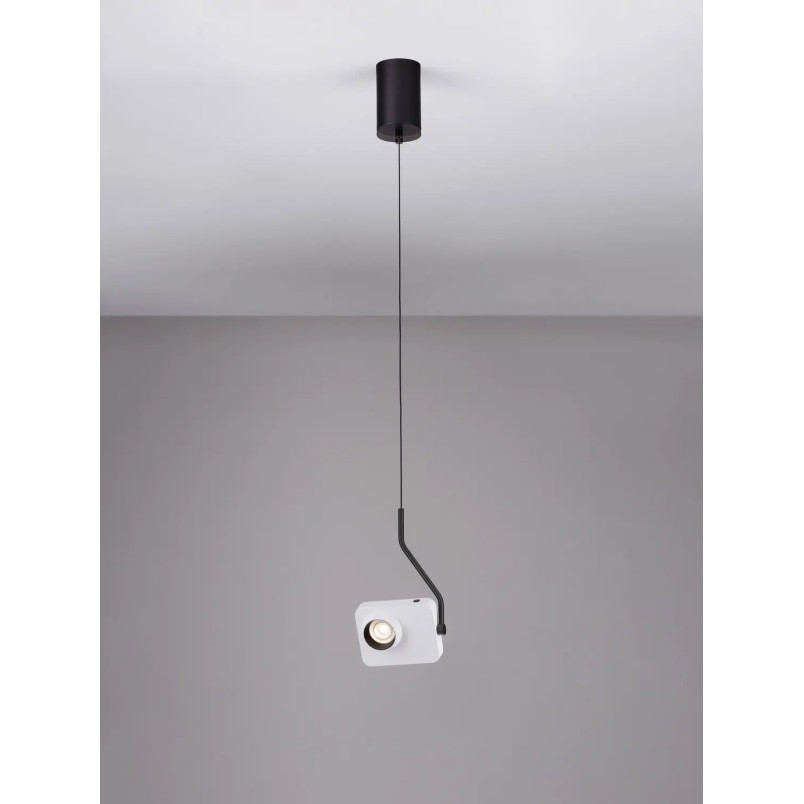 Lampa wisząca - aparat z dotykowym ściemniaczem Carso LED 3000K biała