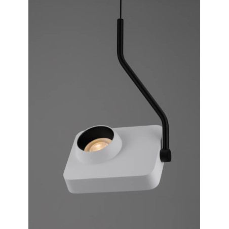 Lampa wisząca - aparat z dotykowym ściemniaczem Carso LED 3000K biała